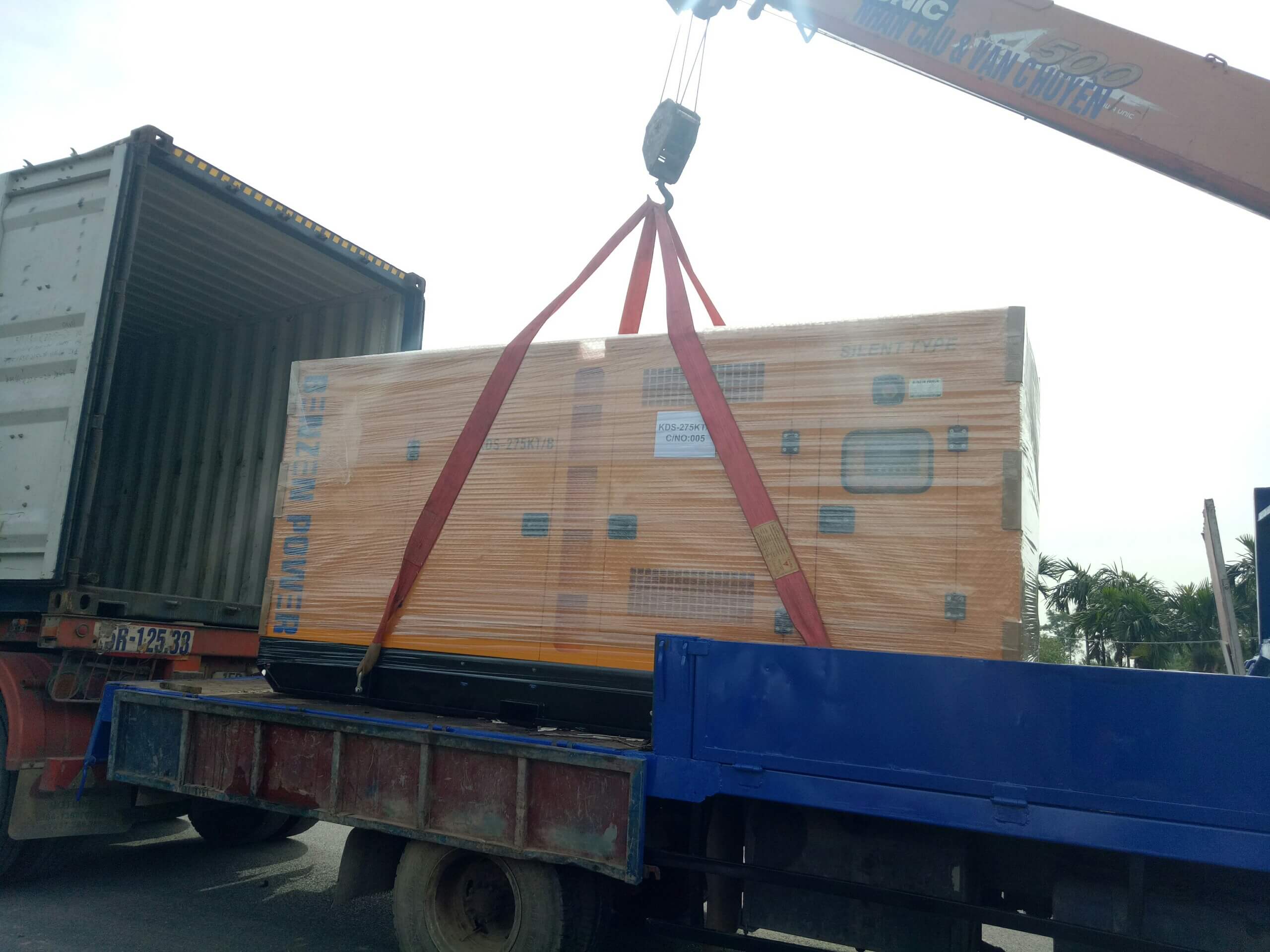 Vận chuyển máy phát điện 3 pha